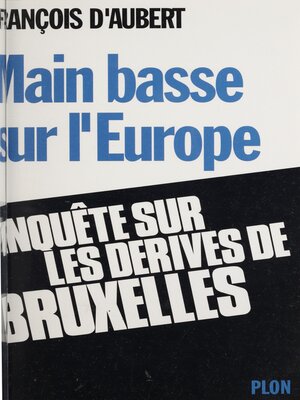 cover image of Main basse sur l'Europe